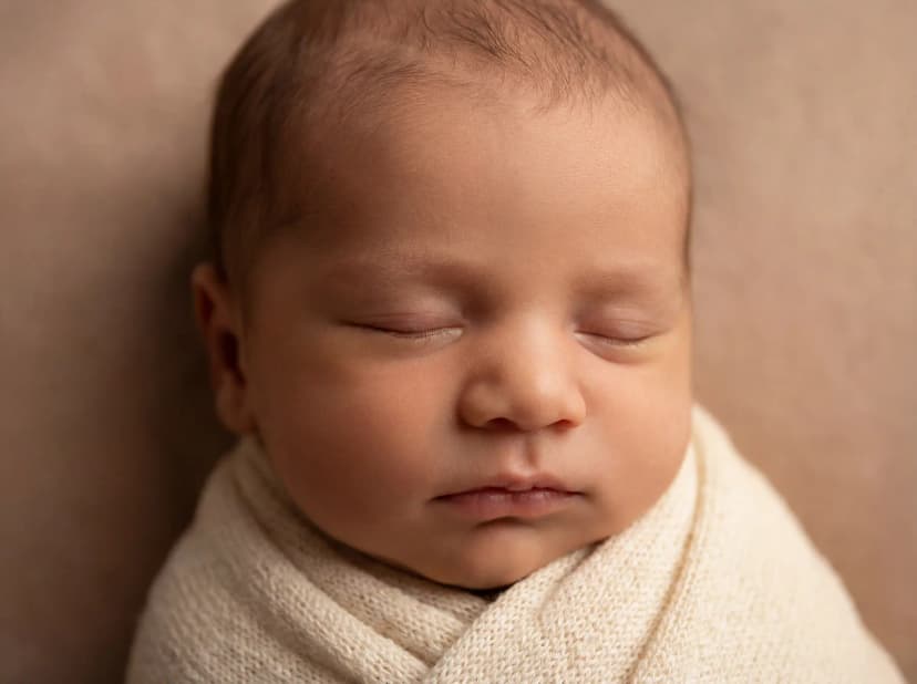 AI generated baby portrait example